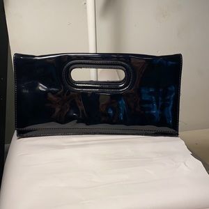 Minicci Black Patent Leather Clutch